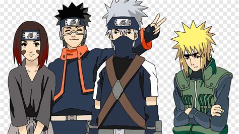 Kakashi Hatake Minato Namikaze Obito Uchiha Sasuke Uchiha Naruto