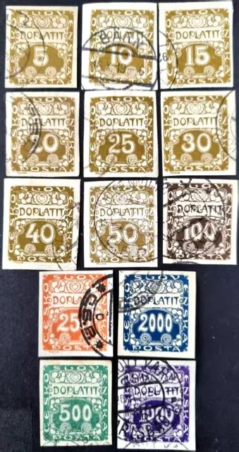 Czechoslovakia Great Imperforated Used Stamps As Per Photos