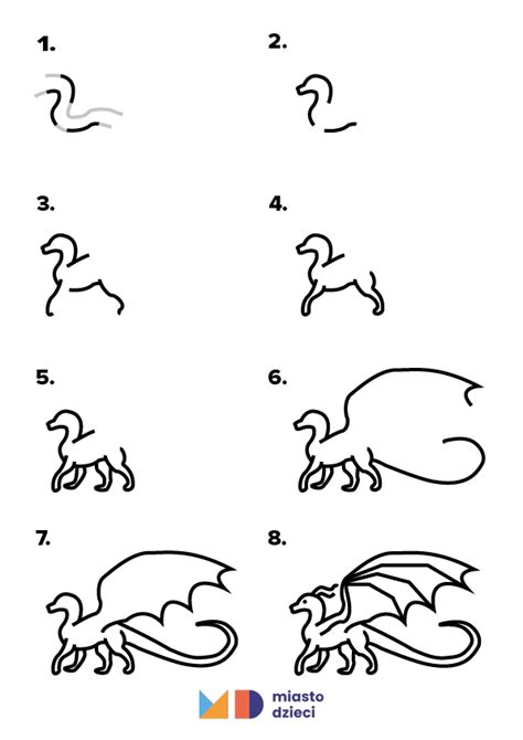 Jak Narysowa Smoka Krok Po Kroku Instrukcje Rysowania Do Druku