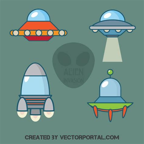 Flying Saucers Graphicsai Royalty Free Stock Svg Vector