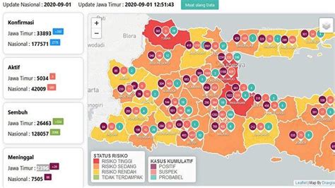 Update Virus Corona Surabaya Jatim Dan Daftar Zona Merah Selasa