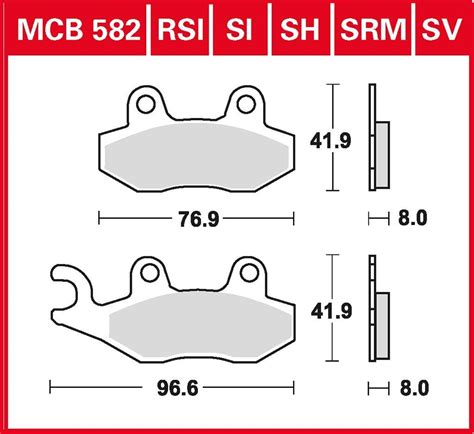 Bremsbelag Trw Sinter Street Kawasaki Klf B Bayou Vorne Ebay