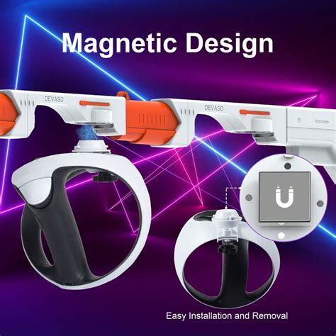 Magnetic VR Gun Stock For PSVR2, 3-In-1 Changing VR Handle Accessories ...