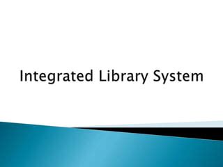 Integrated Library System PPT