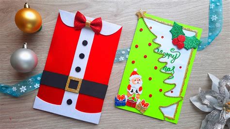 Tarjetas navideñas ideas creativas hechas a mano y fáciles de hacer en