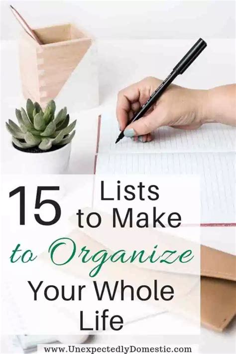 Which Lists To Make To Organize Your Life In A Notebook These Are Fun