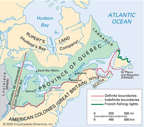 Canada British Rule 1763 91 Britannica