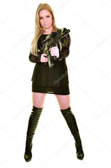 Sexy Woman With Gun Stock Photo Muro 39867843