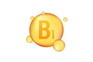 Vitamin B1 Gold Shining Icon Ascorbic Graphic By DG Studio Creative