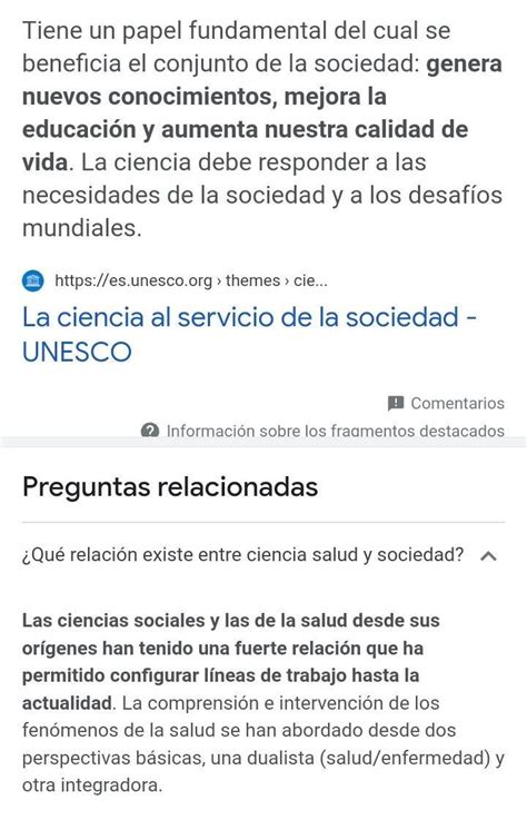 Qué Relación Existe Entre Ciencia Salud Y Sociedad Brainlylat