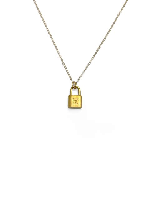 Authentic Louis Vuitton Repurposed Padlock Layer Necklace LUXE Reworked