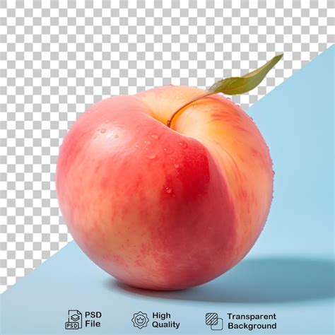 Premium Psd Fresh Peach Fruit Isolated On Transparent Background