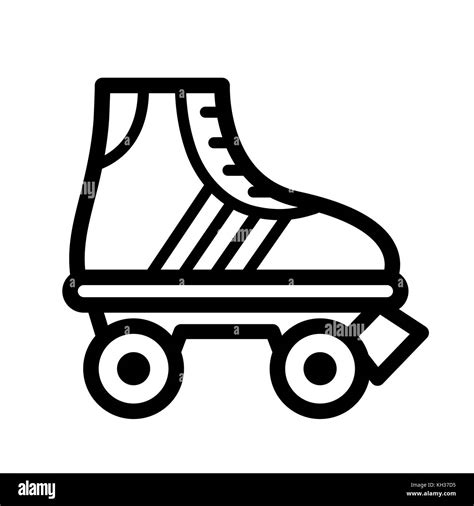 Roller Skate Icon Vector Illustration Stock Vector Image Art Alamy