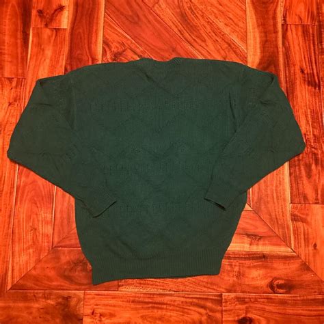 LONDON FOG VINTAGE MADE IN USA SWEATER STAINS SHOWN Depop