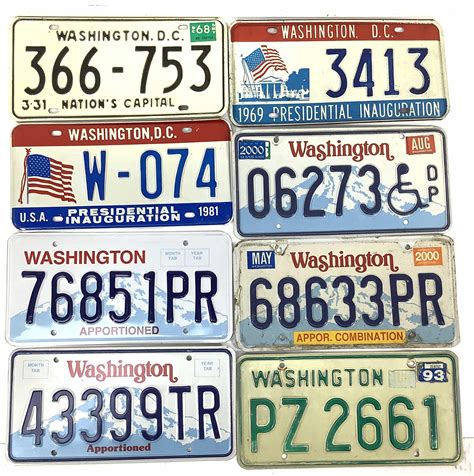 Lot 30 Vintage Washington License Plates