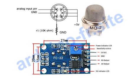 GUIDE Arduino Utiliser capteur de gaz MQ 2 code câblage