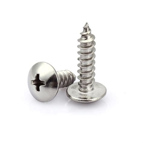 Stainless Steel Large Flat Self Tapping Screw Large Cap Cross Flat