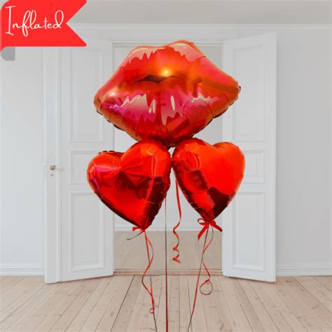 Giant Kissy Lips Balloon Bouquet Unique Love Balloon T