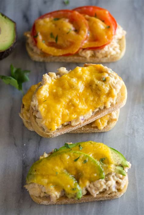 Easy Cheesy Tuna Melts With Roasted Bell Peppers