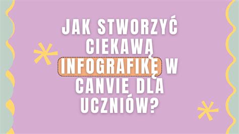 Jak stworzyć ciekawą infografikę w Canvie dla uczniów Grafika dla laika