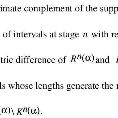 Key For The Construction Of The Lengths Used To Define The Multifractal