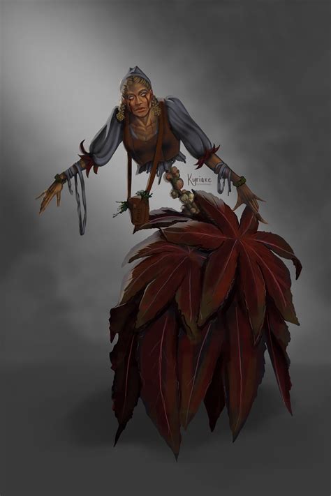 Artstation Cursed Herbalist Concept Art