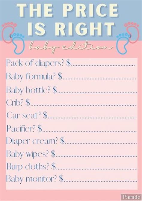 Free Printable Guess The Baby Body Part Game With Key Free Printable