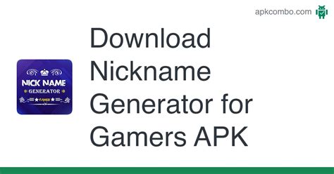 Nickname Generator for Gamers APK (Android App) - Free Download