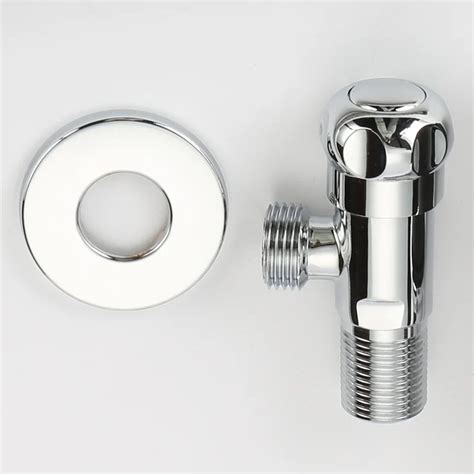 Brass Chrome Plate Polished Kitchen Bathroom Accessories Angle Valve For Toilet Sink Basin