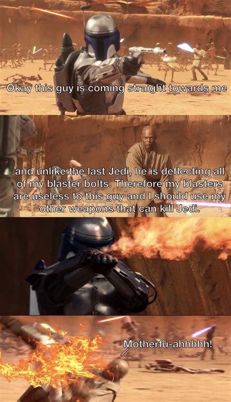 If Jango has a moment to think : r/PrequelMemes