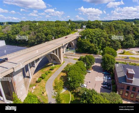 George Washington Bridge Aerial View Hi Res Stock Photography And