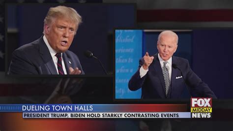 Trump Biden Hold Dueling Town Hall Events In Lieu Of Second