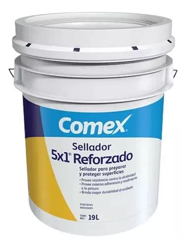 Sellador Vinil Acr Lico Comex X Reforzado Cubeta De Lts Env O Gratis