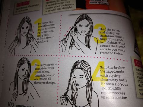 How To Trim Split Ends At Home Via Cosmopolitan Hair Care Hair