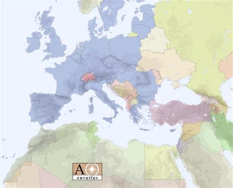 General Map Of Europe And North Africa Country Maps Europe Map Black