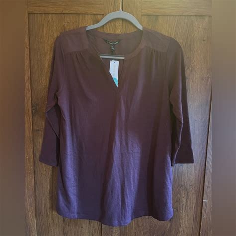 41 Hawthorn Tops Nwt 4 Hawthorn Shirt Maroonpurple Color Poshmark