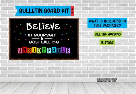 Believe In Yourself Bulletin Board Martin Lindelof