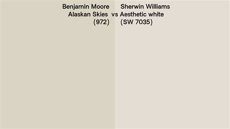 Benjamin Moore Alaskan Skies Vs Sherwin Williams Aesthetic White