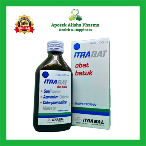 Jual Itrabat Obat Batuk Sirup 100ml Ekspektoran Berdahak Alergi