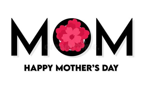 Happy Mothers Day For All Mom Stock Illustration Illustration Of