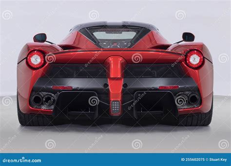 Ferrari Laferrari Hybrid Supercar In Showroom Editorial Image