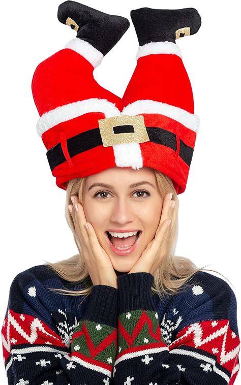 Joyin 2pcs Christmas Santa And Elf Pants Hats For Funny