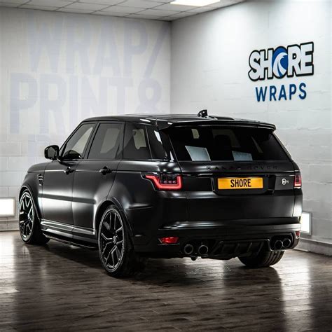 Full Satin Black Wrap Range Rover Svr Beast