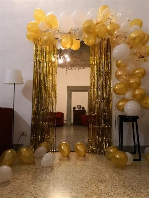 Cortina Metalizada Dourada Franja X M Festa Decora O Mercado Livre