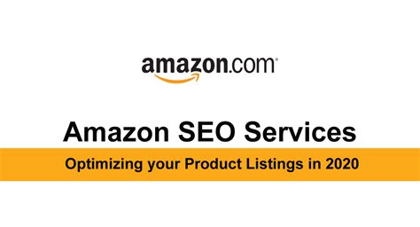 Amazon Seo Services For Product Listing Optimization