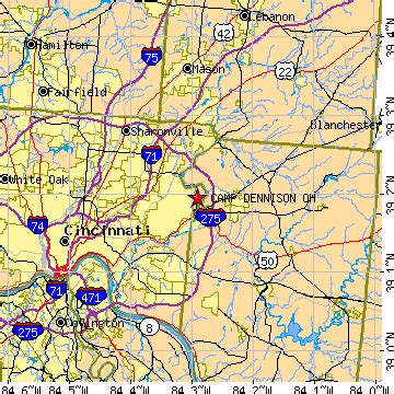 Camp Dennison, Ohio (OH) ~ population data, races, housing & economy