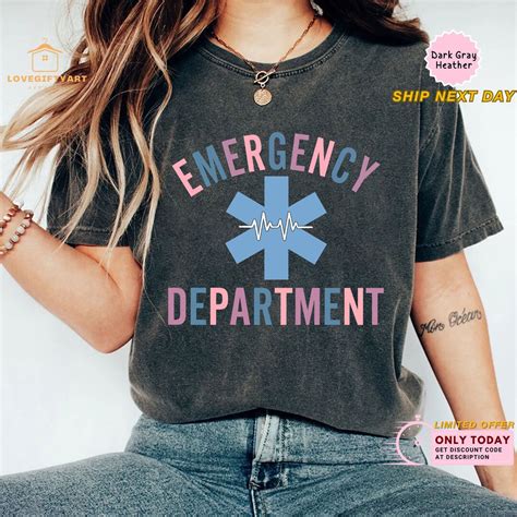 Emergency Department Shirt Emergency Room Shirt Registered Nurse Emergency Department Shirt Er