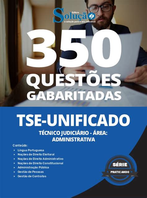 Caderno de Questões TSE Unificado Técnico Judiciário Área