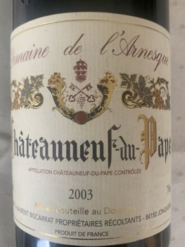 Domaine de l Arnesque Châteauneuf du Pape Vivino