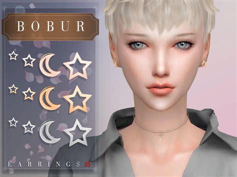 The Sims Resource Bobur Earrings